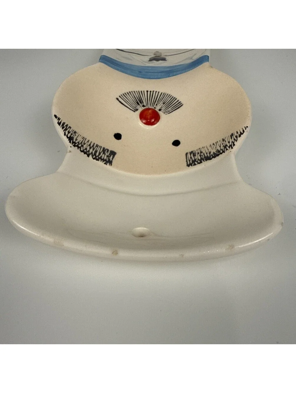 Vintage Mid Century Ceramic Chef Spoon Rest Unmarked Japan Kitsch HH Style